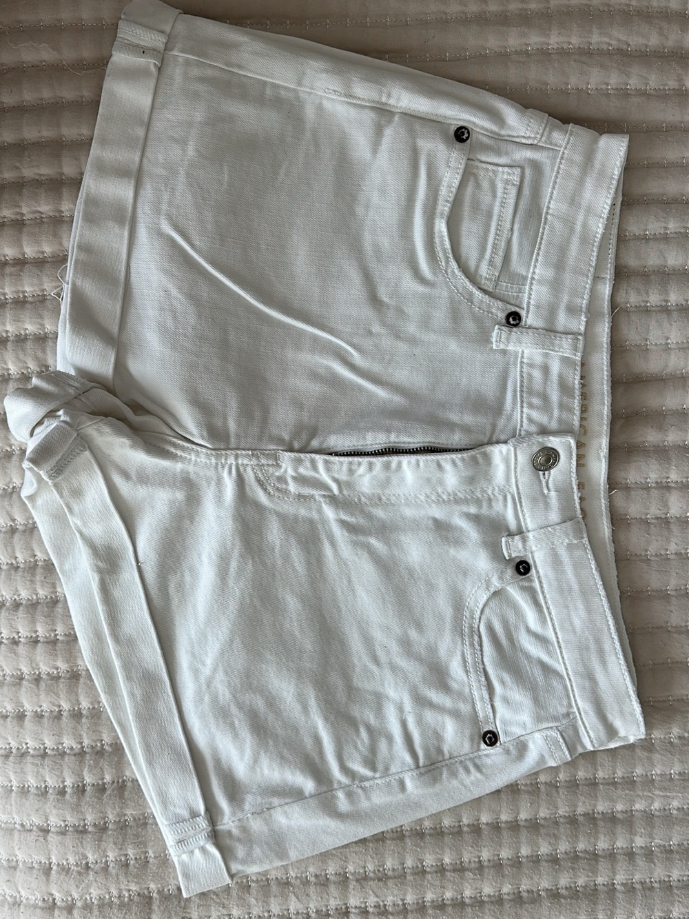 American Eagle Outfitters White Denim Shorts